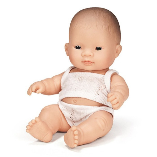 Azjata 21 cm - Lalka Chłopiec Azjata - Miniland Baby - Miniland