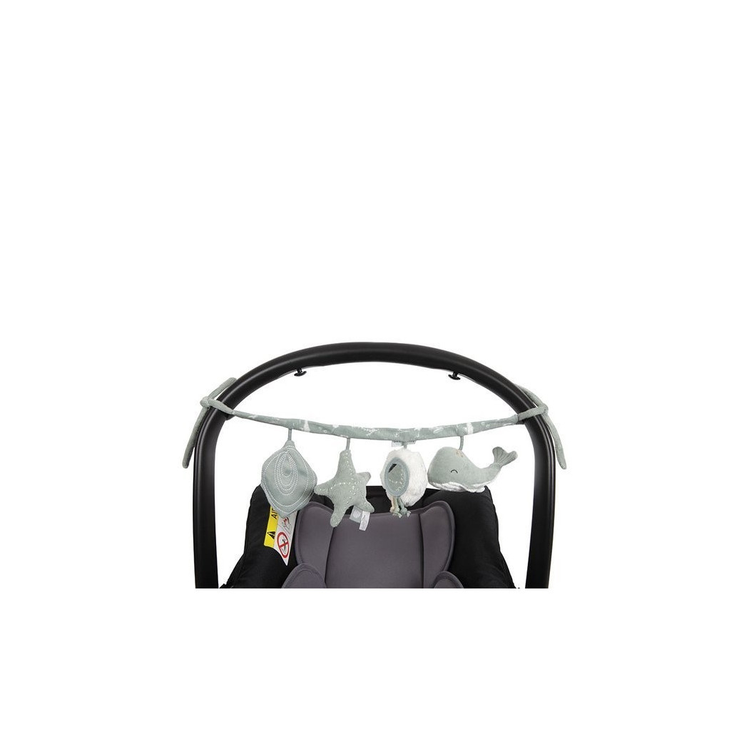 Ocean Mięta - Interaktywna Zawieszka - Do Fotelika - Do Wózka - Little Dutch