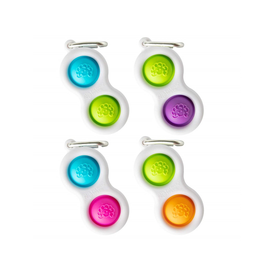 Breloczek Bąbelki Dimple - Sensoryczna Zabawka - Fat Brain Toys