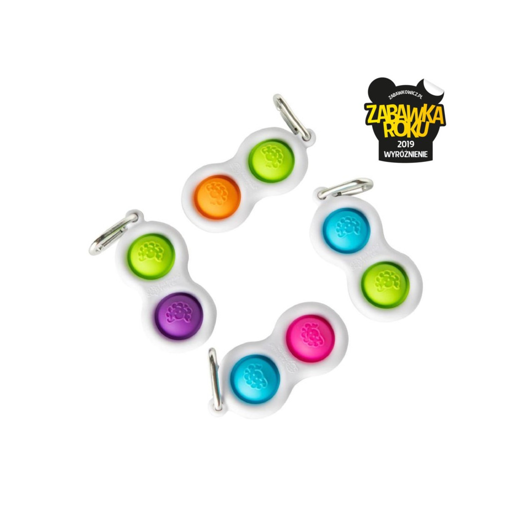Breloczek Bąbelki Dimple - Sensoryczna Zabawka - Fat Brain Toys