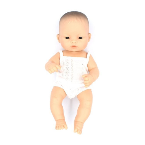 Azjatka 32 - Lalka Dziewczynka Azjatka 32 cm + Ubranko Miniland Baby - Miniland Doll - Miniland