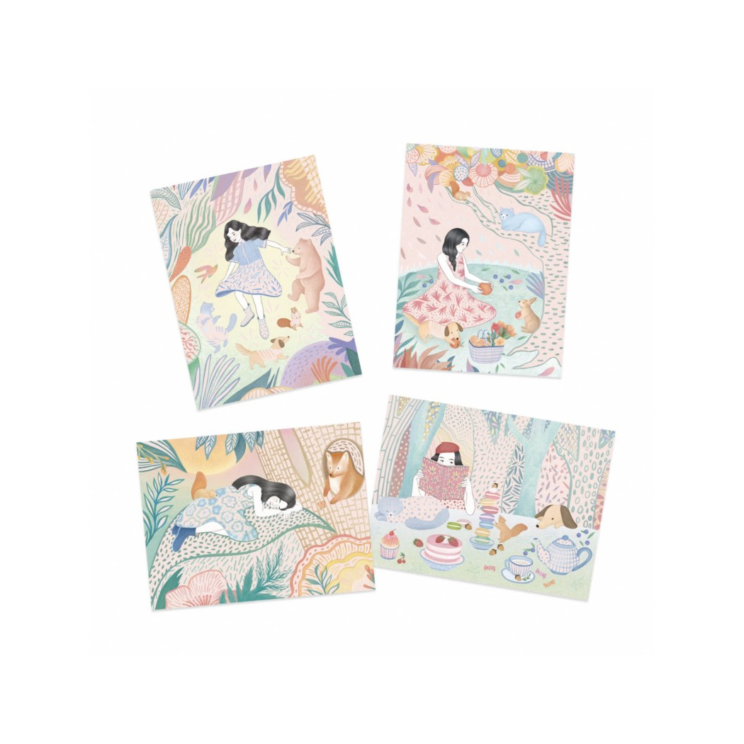 Piknik - Pastelowa - Wydrapywanka - Djeco