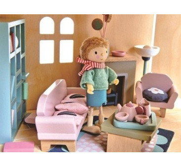 Salon - Drewniane Meble Do Domku Dla Lalek - Tender Leaf Toys