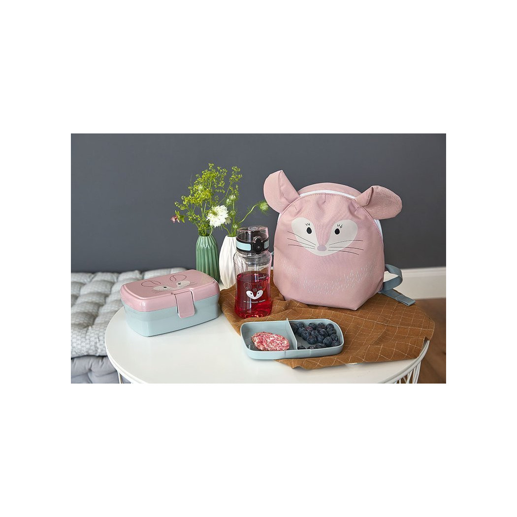 Szynszyla - Zestaw na lunch Lunchbox + Tritanowa butelka - bidon 460 ml About Friends Szynszyla - Lassig