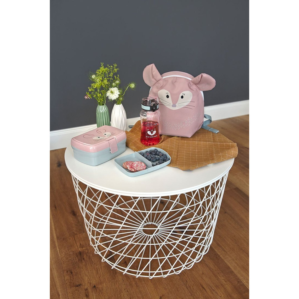 Szynszyla - Zestaw na lunch Lunchbox + Tritanowa butelka - bidon 460 ml About Friends Szynszyla - Lassig