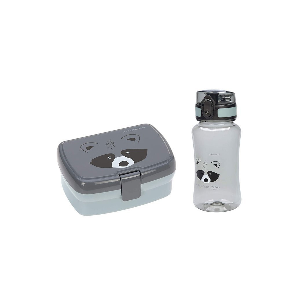 Szop - Zestaw na lunch Lunchbox + Tritanowa butelka - bidon 460 ml About Friends Szop - Lassig