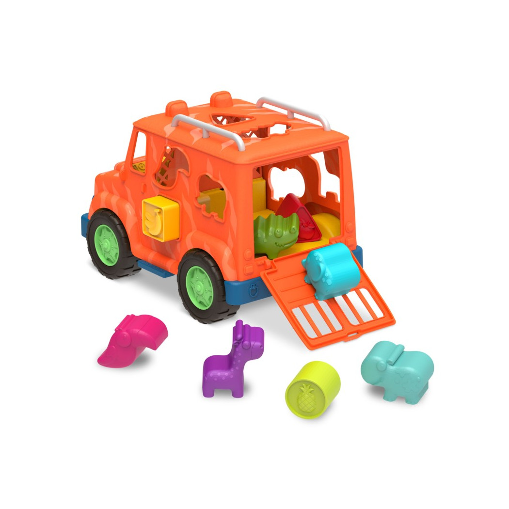 Ciężarówka Safari z Sorterem - Safari Shape Sorter Truck - Wonder Wheels