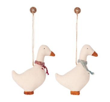 Gąska - Bawełniana Dekoracja Bożonarodzeniowa - Goose Ornament - Maileg