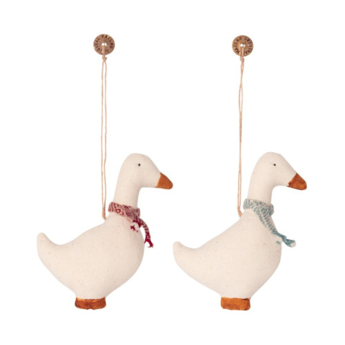 Gąska - Bawełniana Dekoracja Bożonarodzeniowa - Goose Ornament - Maileg