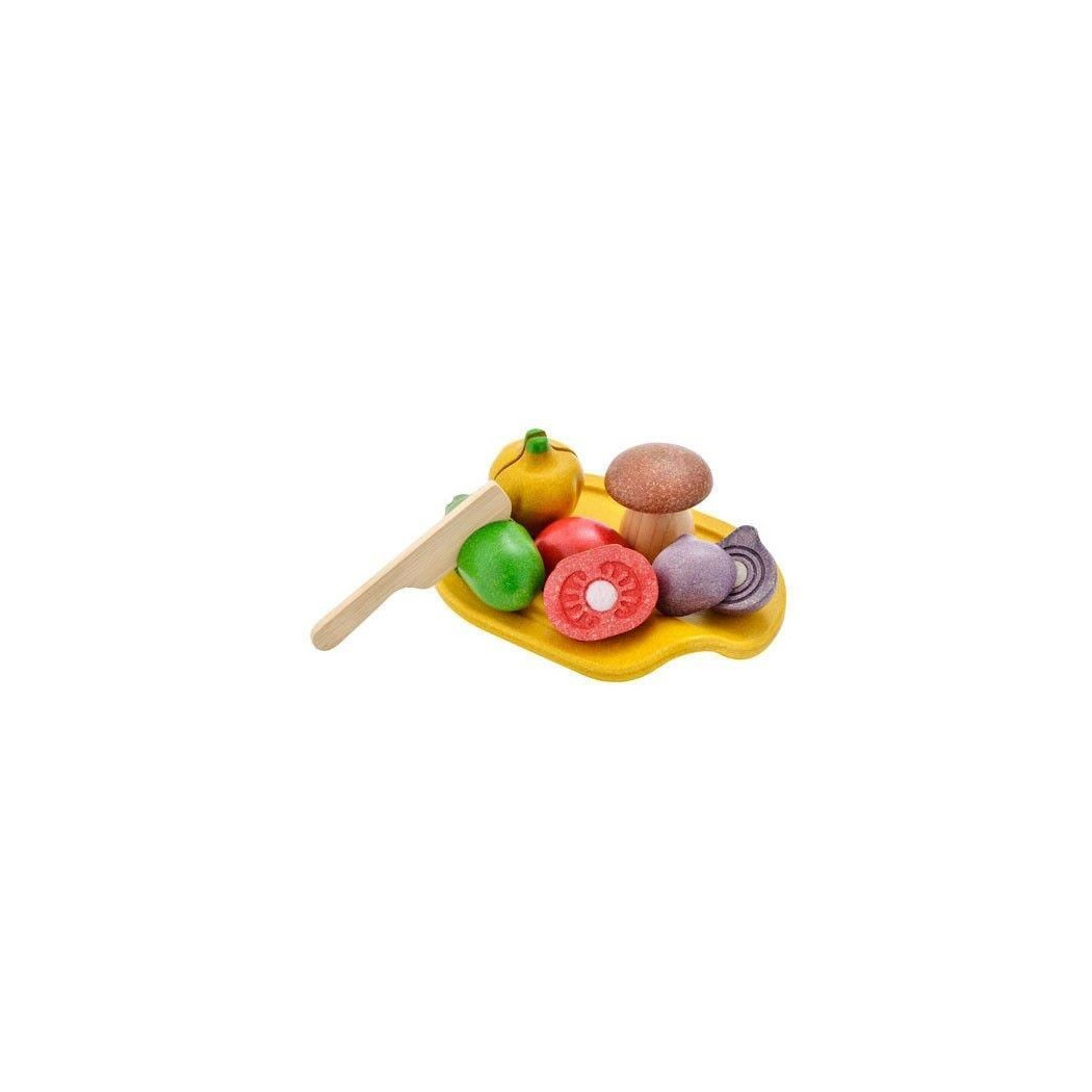 Drewniane Warzywa Do Krojenia - Na Tacy - Plan Toys - Montessori