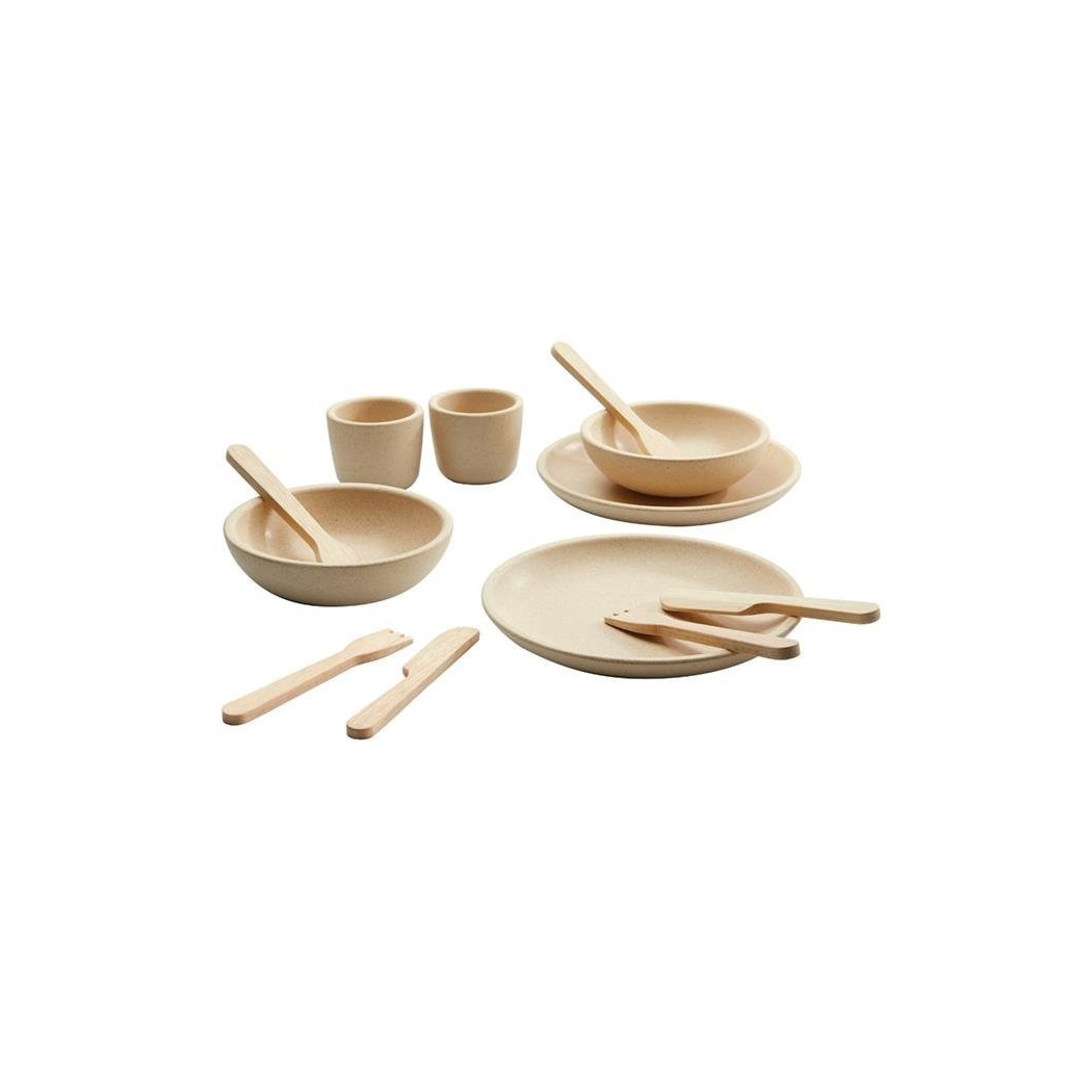 Drewniana Zastawa Obiadowa - Plan Toys - Montessori