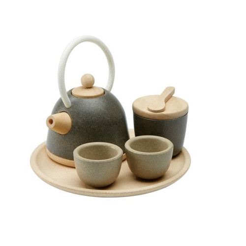 WYPRZEDAŻ Zestaw Do Herbaty z Orientalnym Czajniczkiem - Plan Toys - Montessori