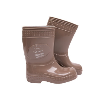 Czekoladowy/ Słońce-  rozm. 25/26 - Kalosze Dziecięce + worek/plecak - Sweet Dreams - kaloszepoprosze Kalosze Poproszę