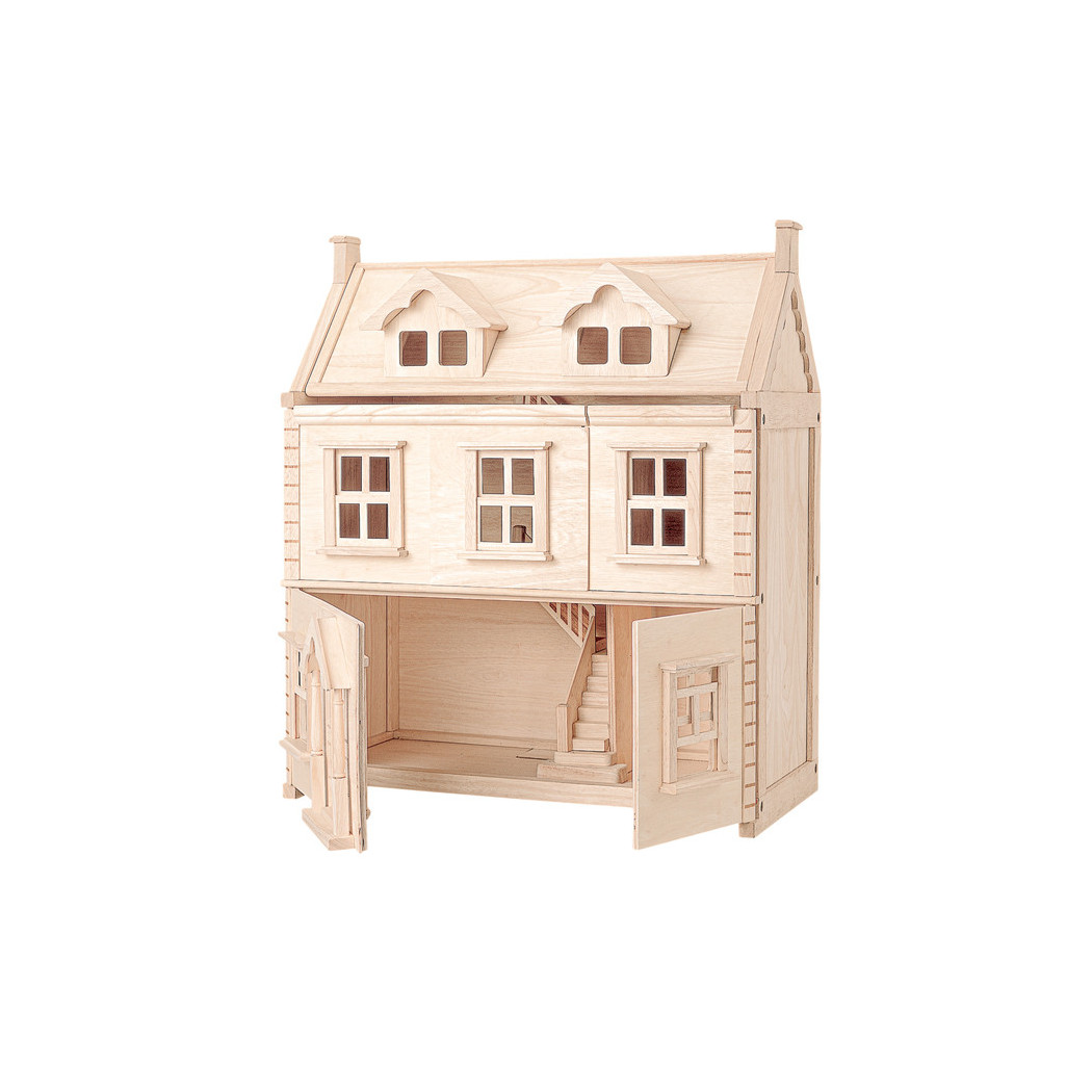 Duży Drewniany Domek Wiktoriański Dla Lalek - Plan Toys - Montessori