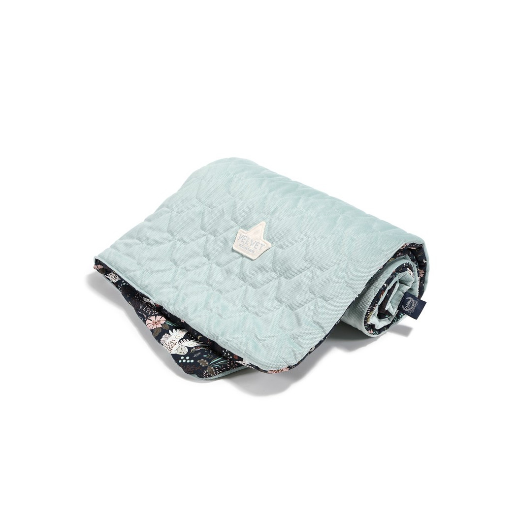 WYPRZEDAŻ Narzutka Przedszkolaka - Magic Owl & Smoke Mint - 110x140 - La Millou - Velvet Collection