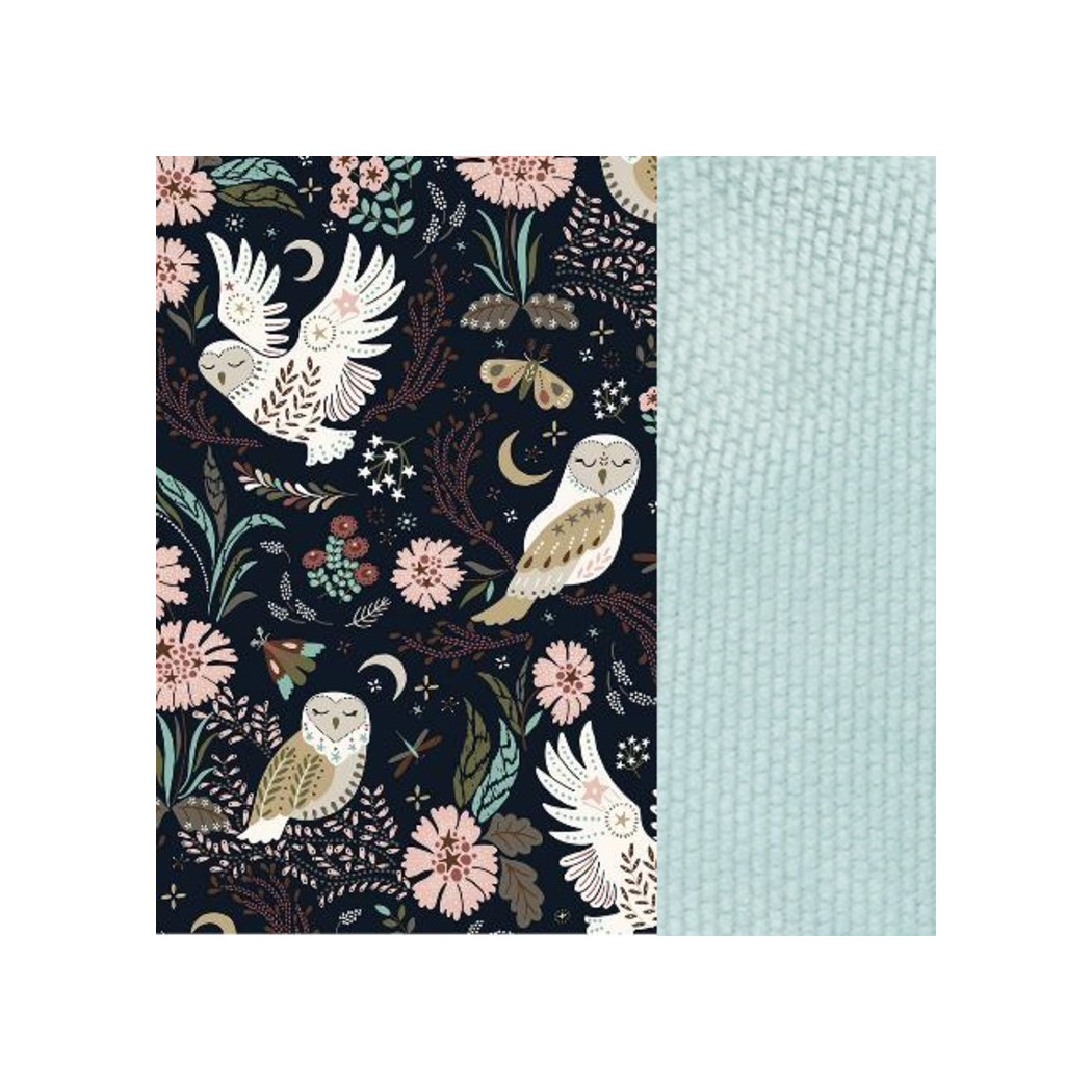 Baby Nest - Gniazdko - Magic Owl & Smoke Mint - La Millou - Velvet Collection