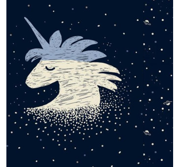 Komplet Pościeli XL - Universe Of Unicorn & Universe - kołdra 150x200 poduszka 40x60 - La Millou