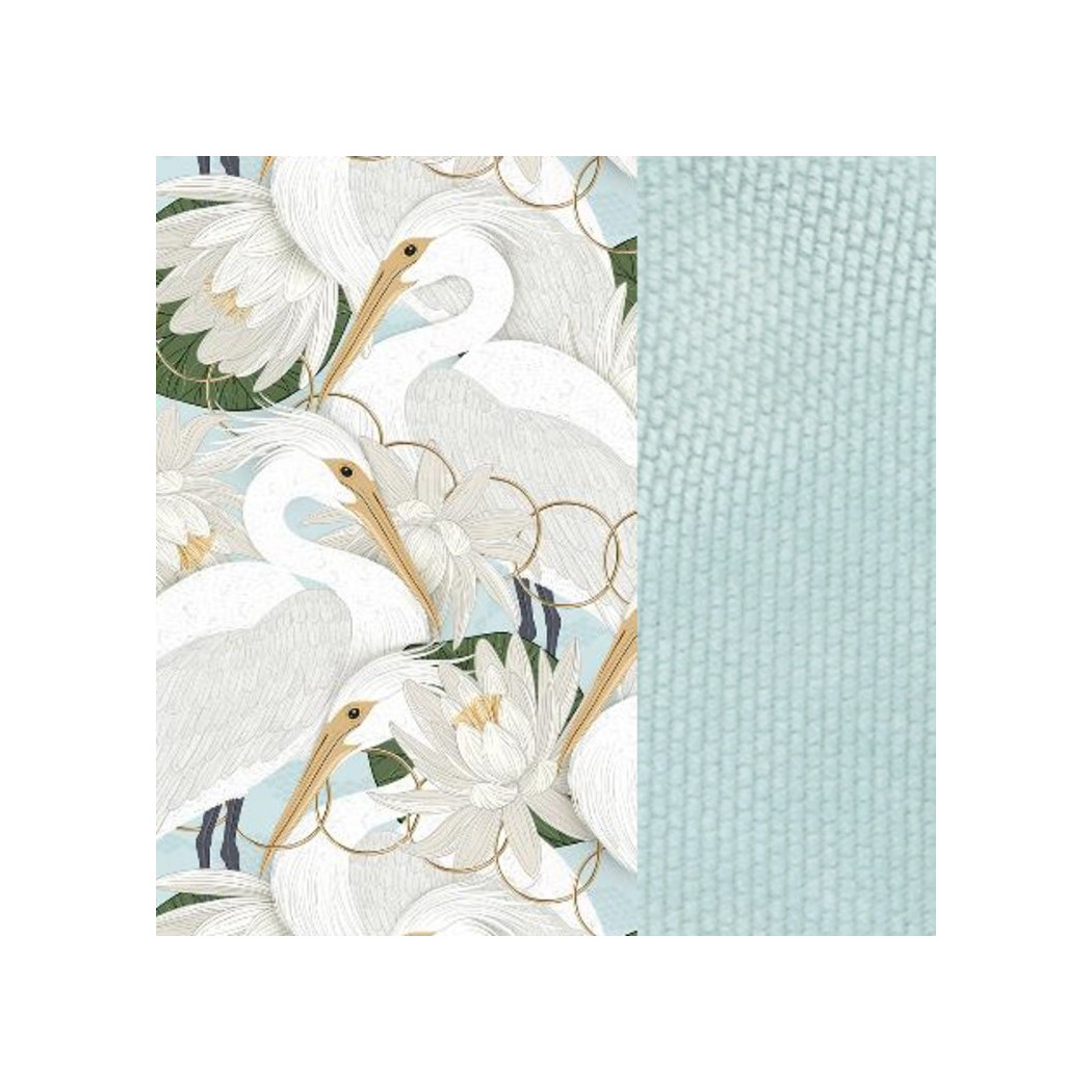 Angel's Wings - Heron In a Cream Lotus - Velvet Smoke Mint - Organic Jersey Collection - La Millou - poduszka stabilizacyjna