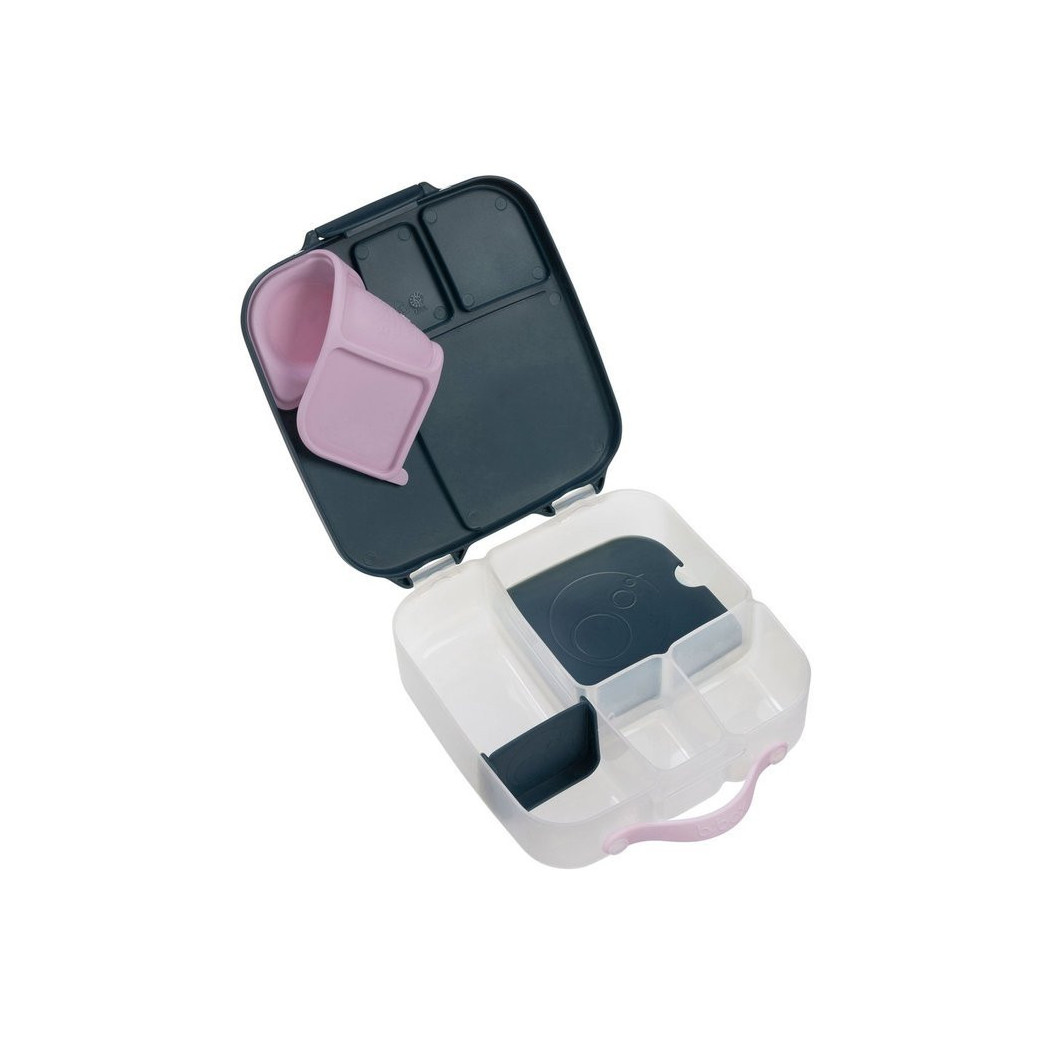 Indigo Rose - Lunchbox z Wkładem Chłodzącym - granatowo/różowy - B.BOX