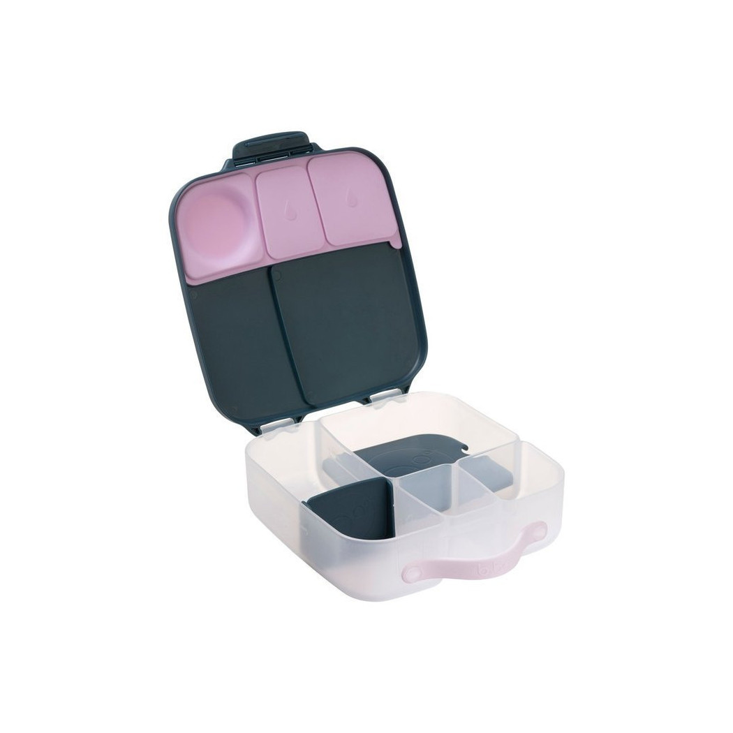 Indigo Rose - Lunchbox z Wkładem Chłodzącym - granatowo/różowy - B.BOX