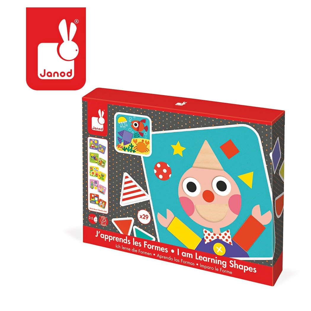 Układanka drewniana poznaję kształty - Janod