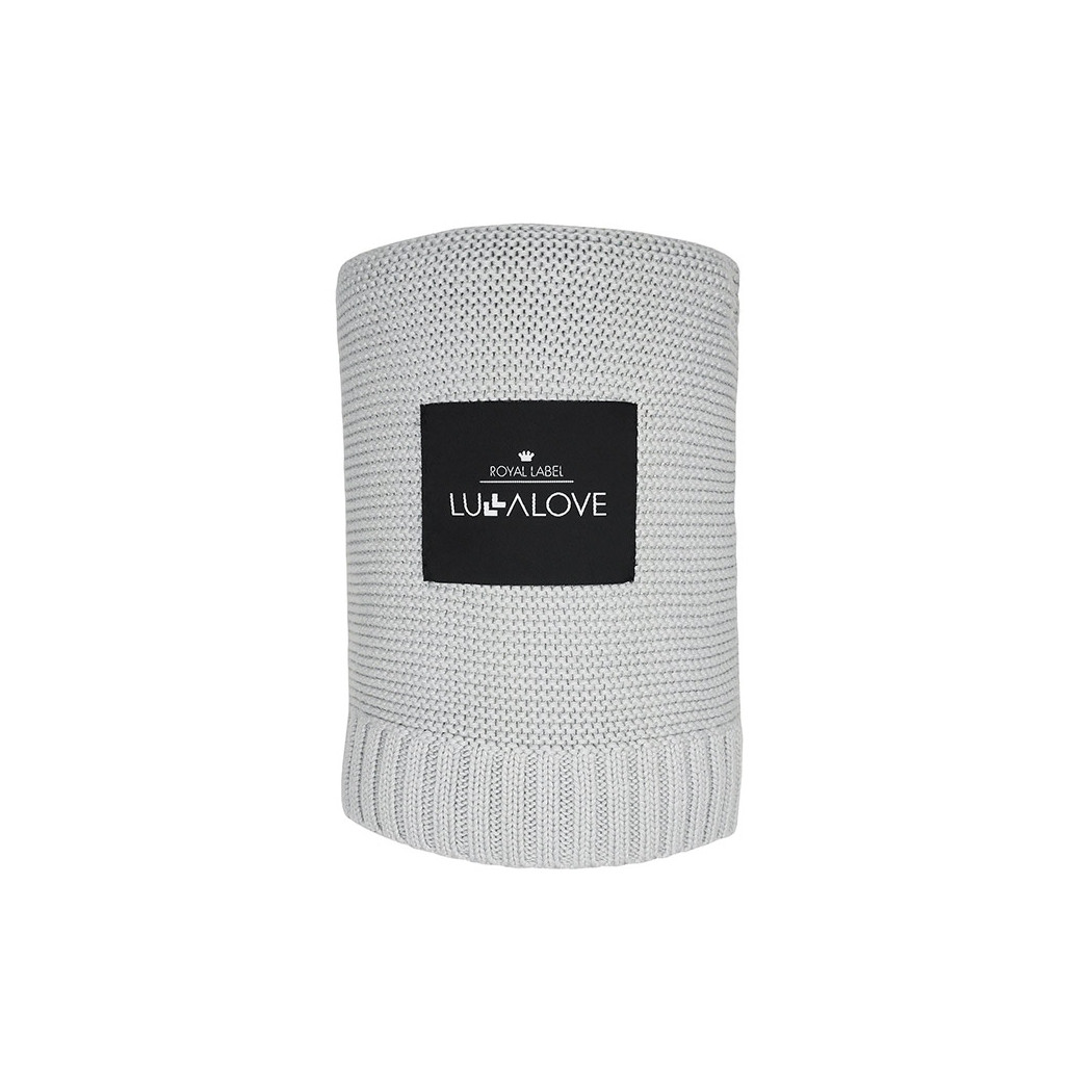 Glamour Gray - Bambusowy Koc Makaronik - 80x100 - Lullalove