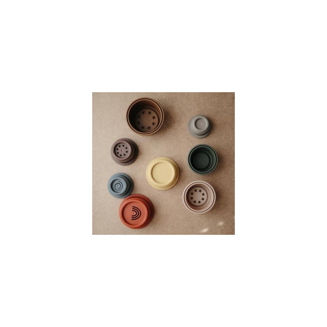 Stacking Tower Retro - Wieża Z Kubeczków - MUSHIE