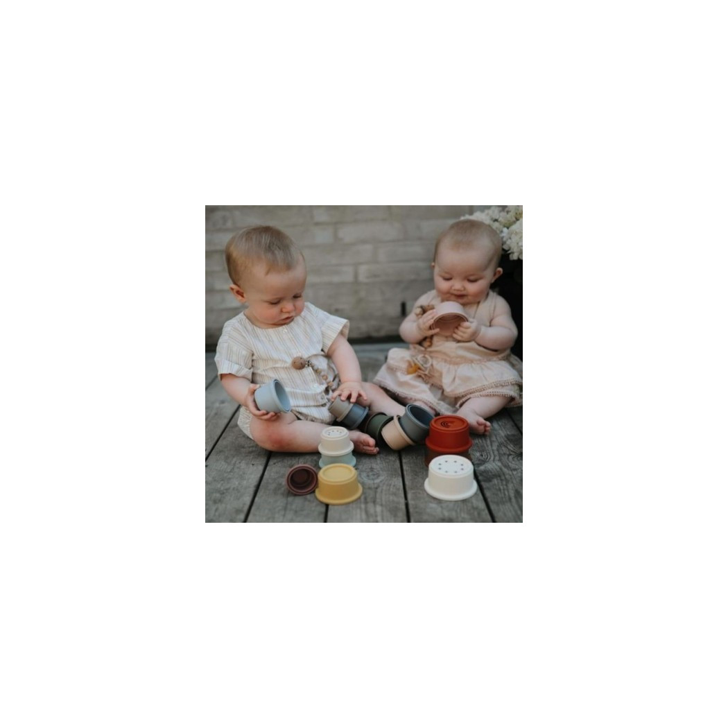 Stacking Tower Retro - Wieża Z Kubeczków - MUSHIE