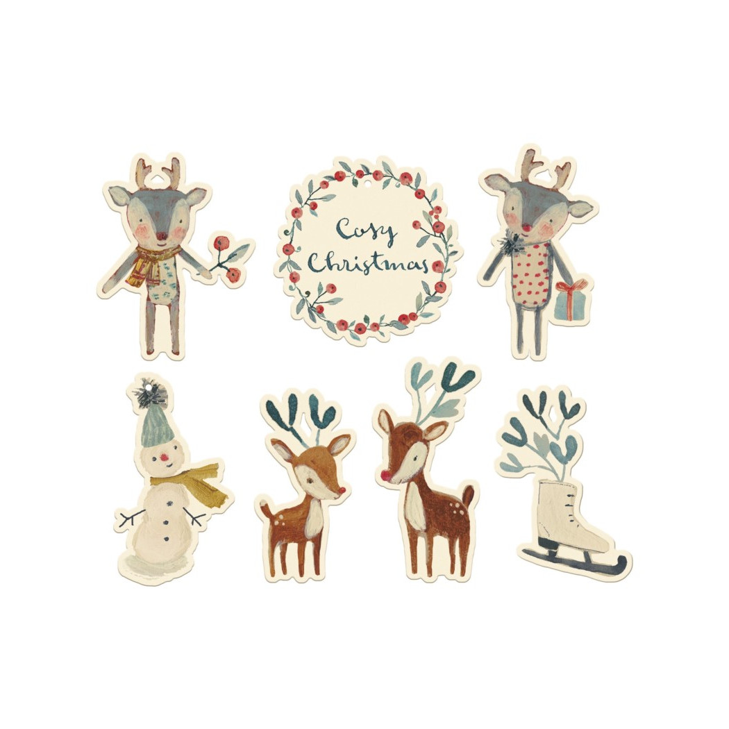 Bileciki Na Prezenty - Gift Tags Cosy Christmas 14 szt. - Maileg
