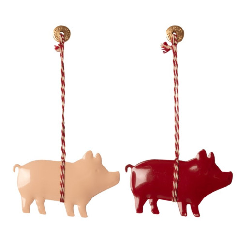 Świnka - Dekoracja Bożonarodzeniowa - Metal Ornament Pig- Akcesoria dla Lalek - Maileg