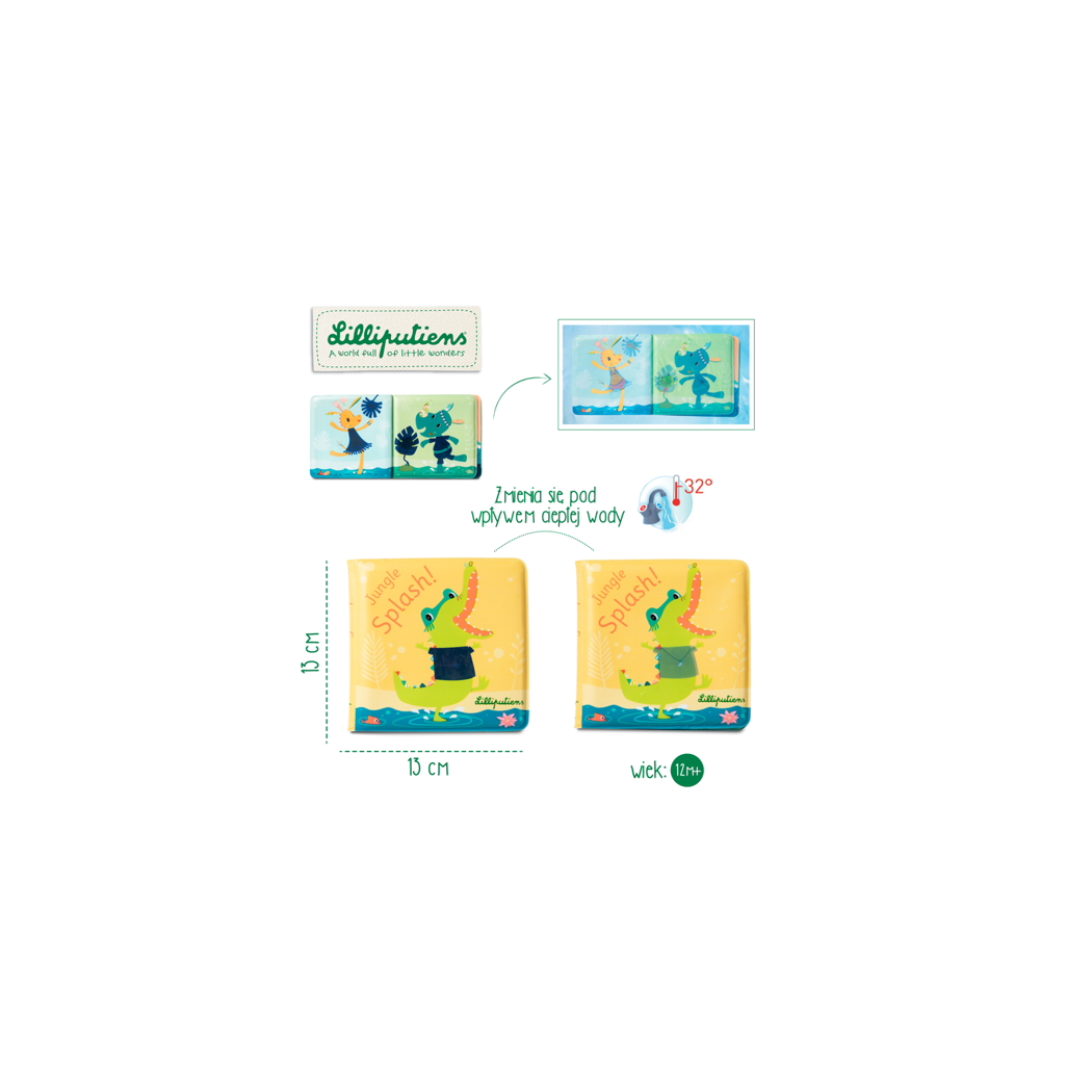 Krokodyl Anatol - Magiczna Książeczka do Kąpieli 12m+ - Lilliputiens