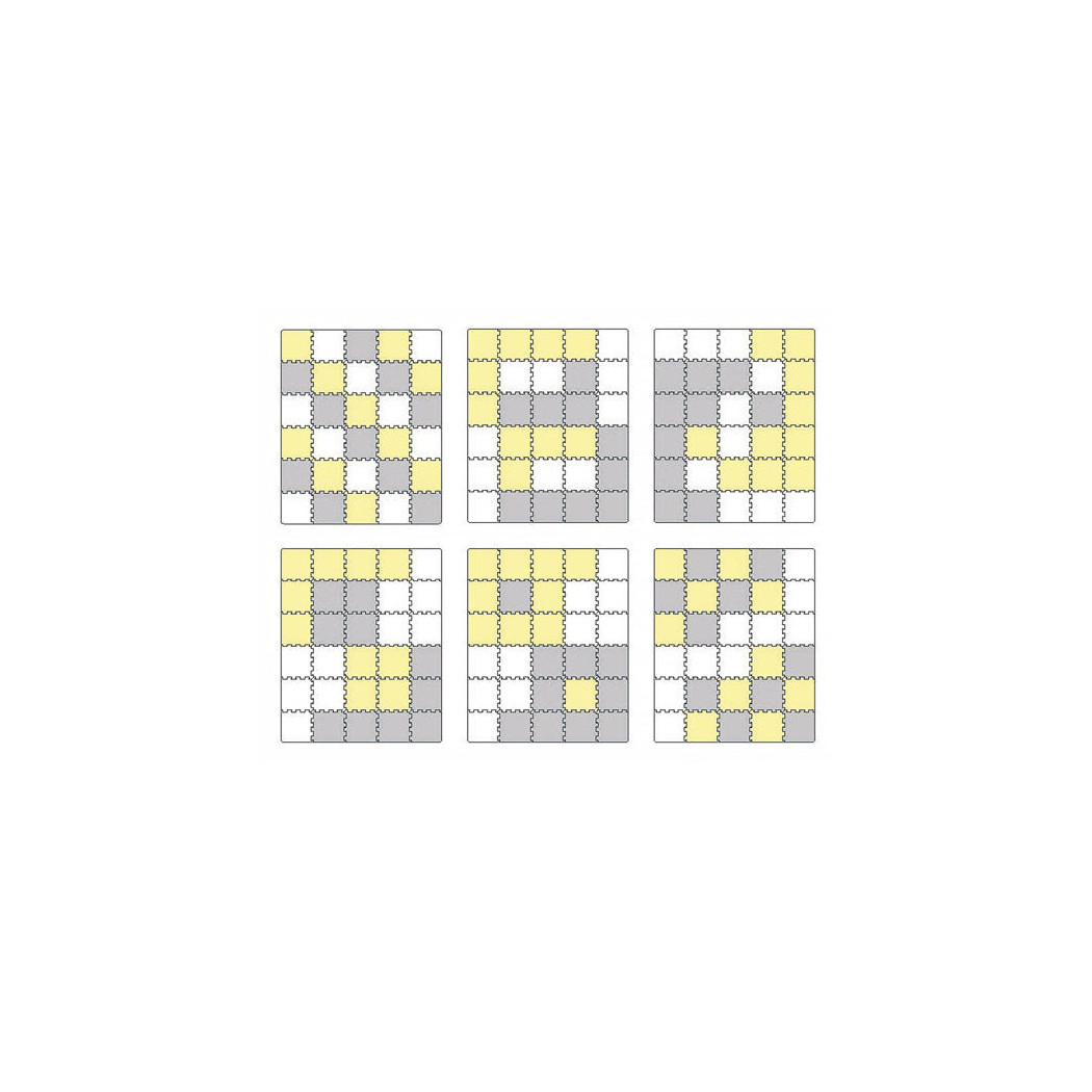 Mata Piankowa Puzzle - Luno Yellow - Kinderkraft