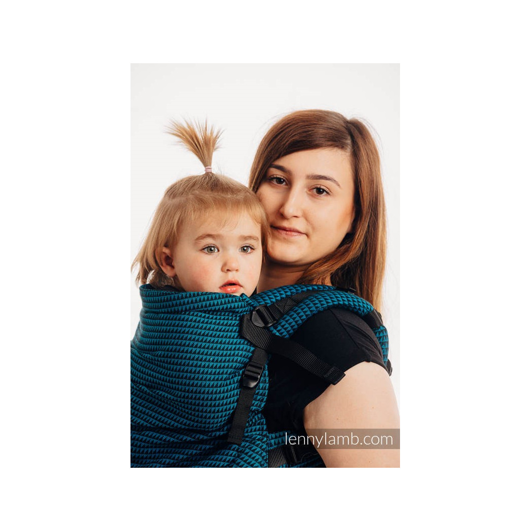 TANZANIT - Nosidełko LennyPreschool-  Nosidełko regulowane splot tessera 100% bawełna - Basic Line - LennyLamb