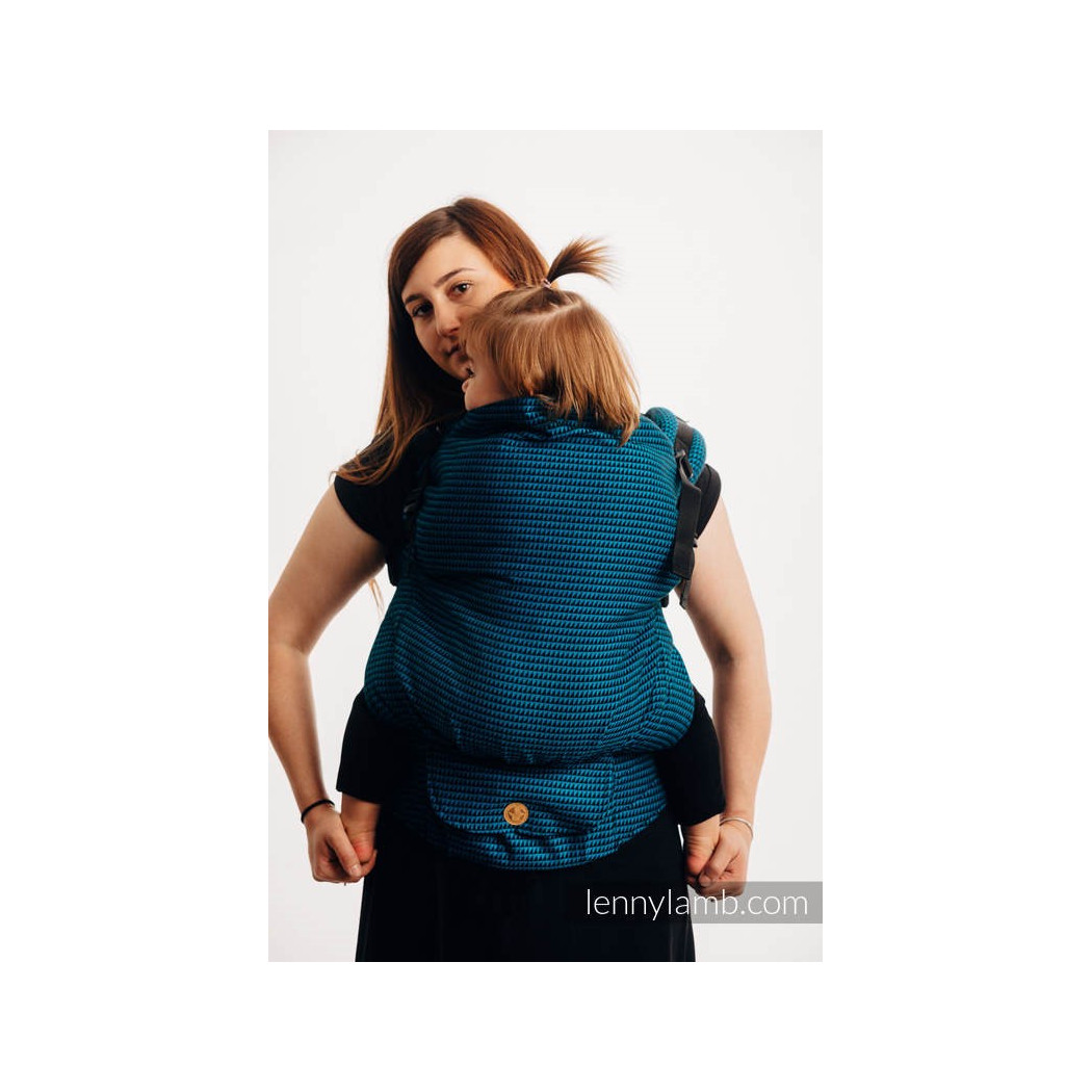 TANZANIT - Nosidełko LennyPreschool-  Nosidełko regulowane splot tessera 100% bawełna - Basic Line - LennyLamb