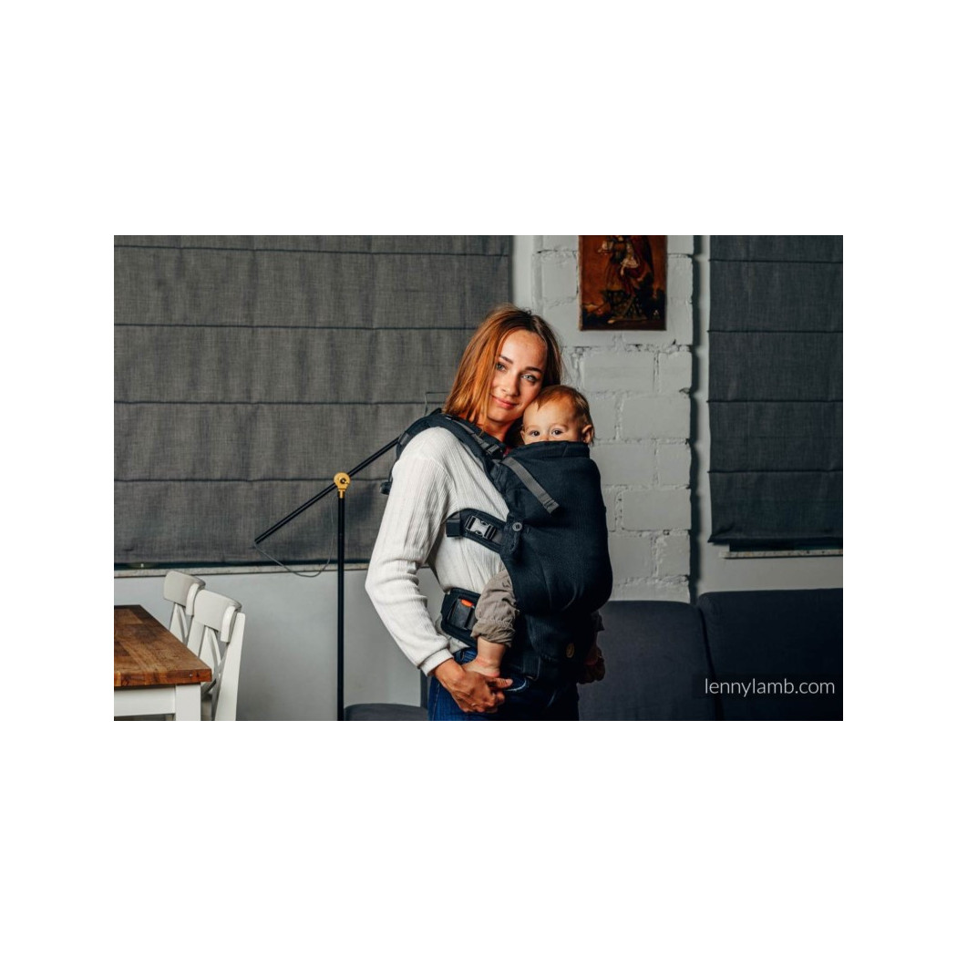 MAŁA JODEŁKA CZARNY HEBAN - Nosidełko LennyUpGrade - Moje Pierwsze Nosidełko Regulowane - Standard - LennyLamb