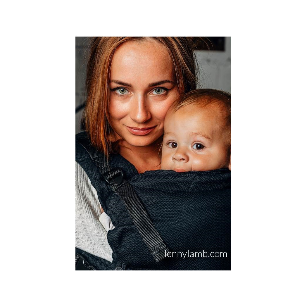 MAŁA JODEŁKA CZARNY HEBAN - Nosidełko LennyUpGrade - Moje Pierwsze Nosidełko Regulowane - Standard - LennyLamb