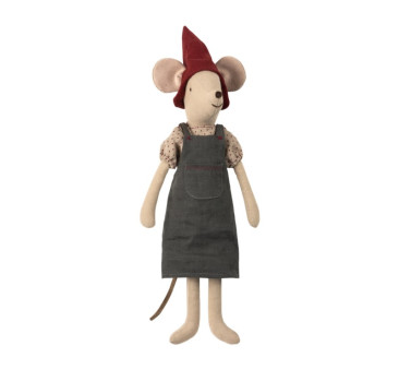 Myszka Świąteczna Dziewczynka - Dekoracja Bożonarodzeniowa - Christmas Mouse Medium Girl - Maileg