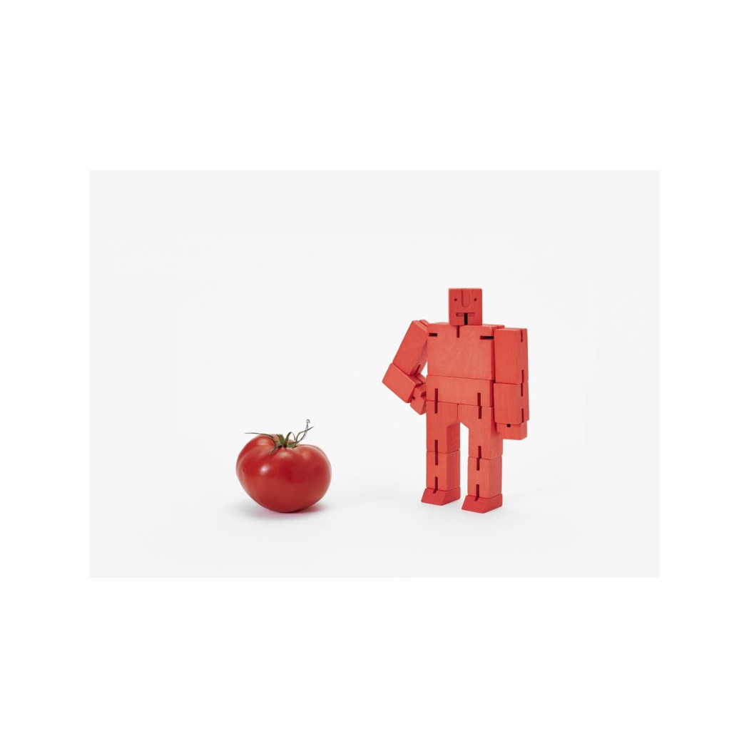 WYPRZEDAŻ Micro Red - Drewniane Klocki Roboty - CUBEBOT