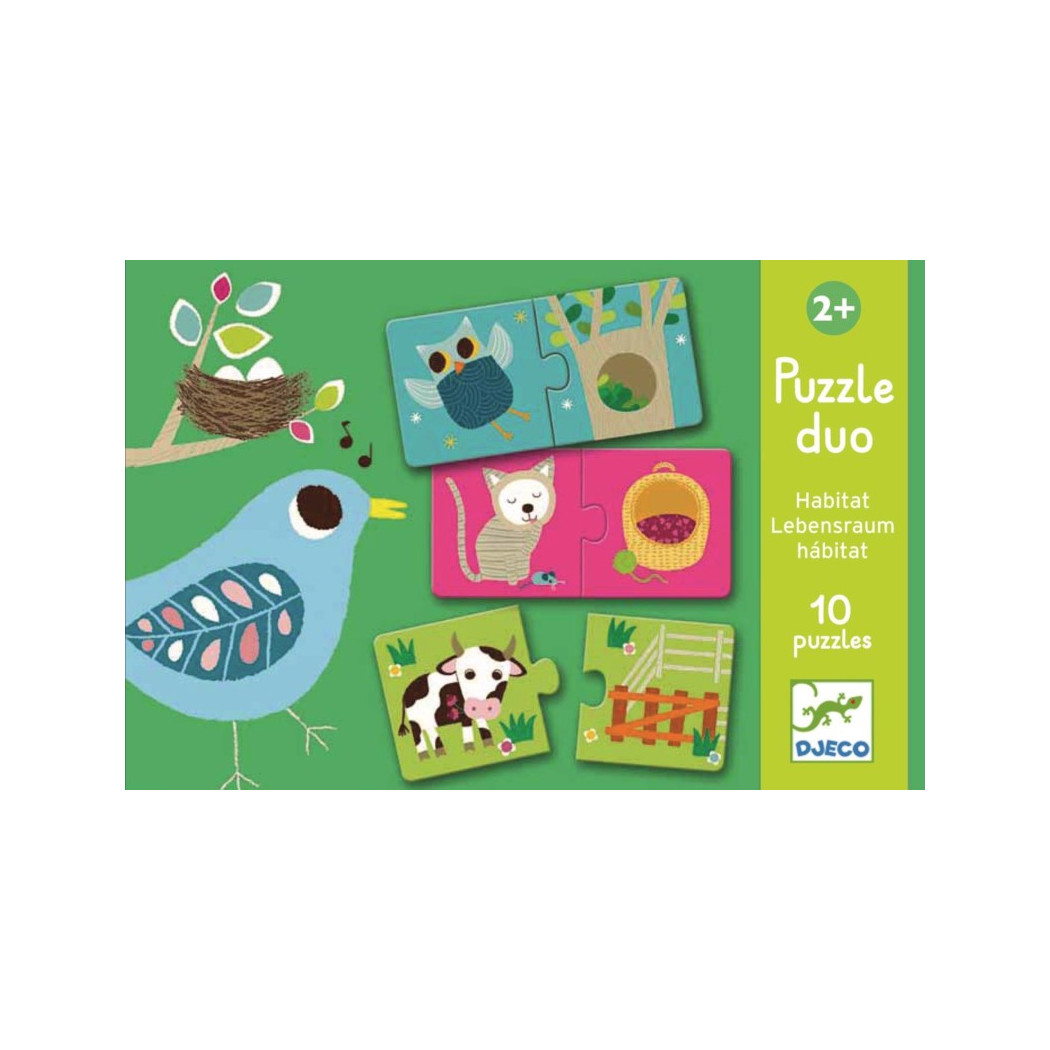 ZWIERZĄTKA - Puzzle Duo - Djeco