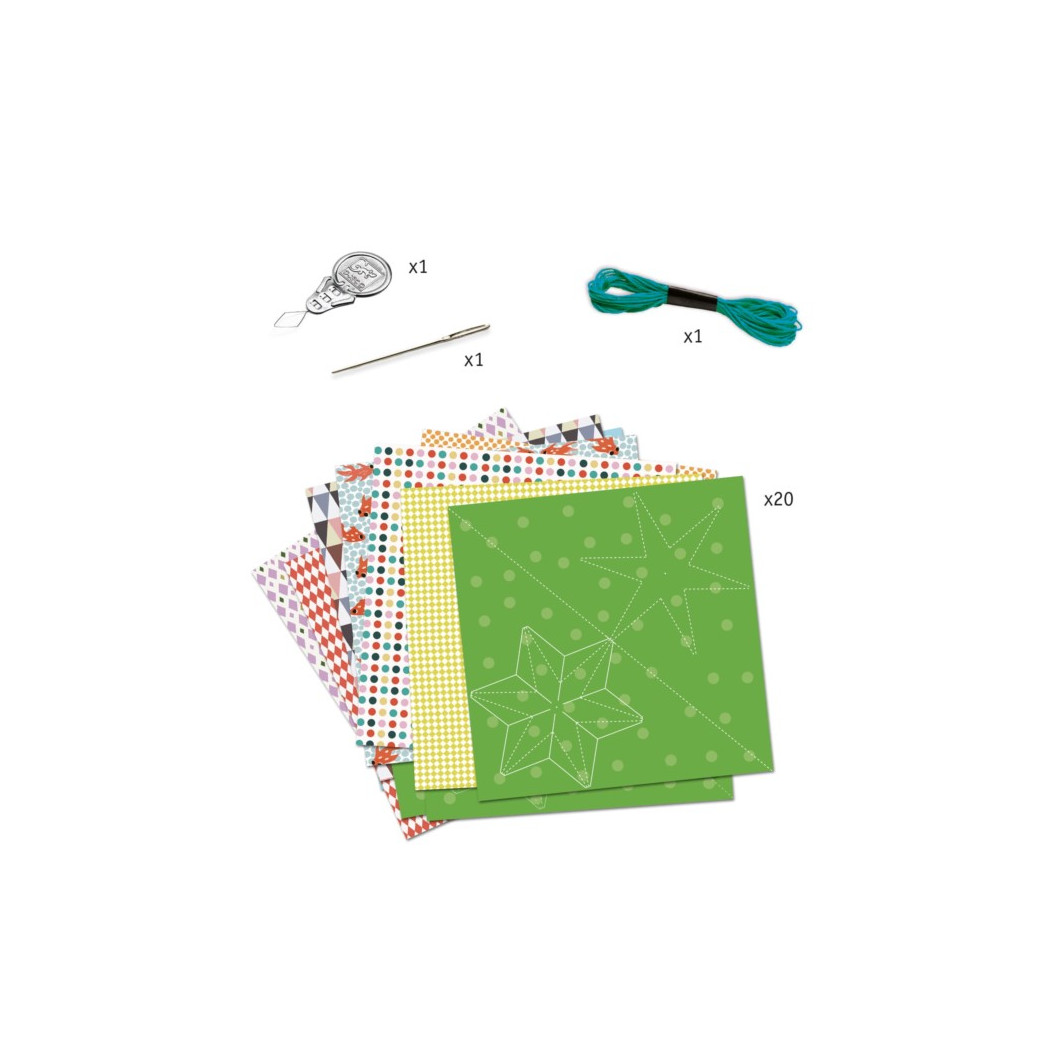 Kirigami Papierowe Gwiazdy - Djeco