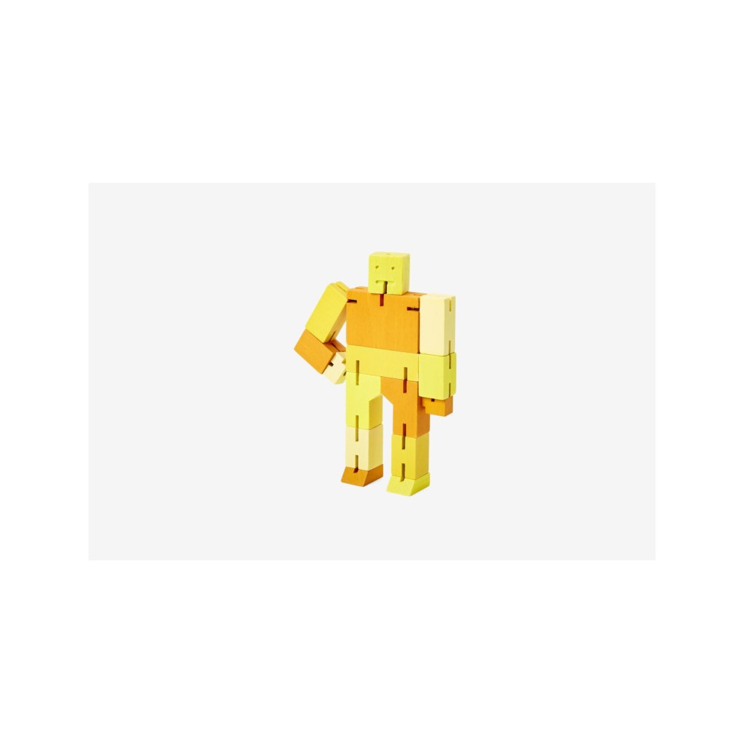 WYPRZEDAŻ Multi Yellow Micro Capsule - Drewniane Klocki Roboty - CUBEBOT
