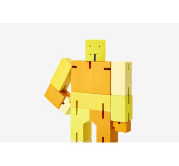 Multi Yellow Small Capsule - Drewniane Klocki Roboty - CUBEBOT