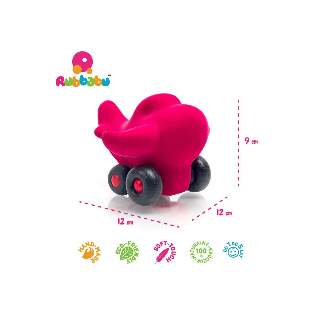 Samolot - Różowy - Rubbabu