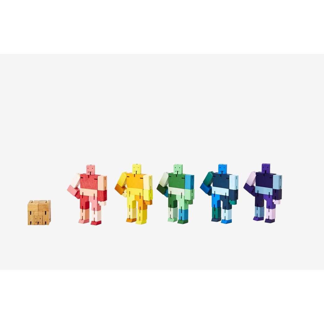 Multi Blue Micro Capsule - Drewniane Klocki Roboty - CUBEBOT