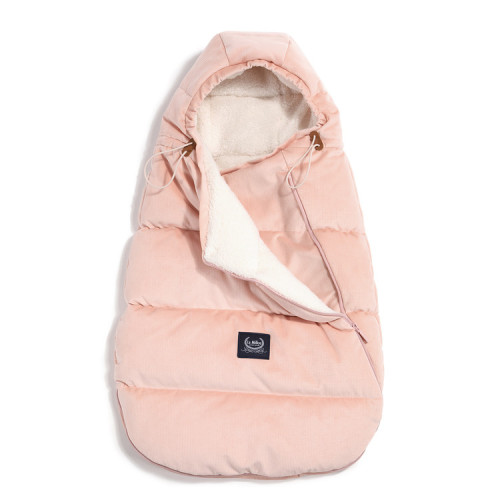 Śpiwór - Aspen Winterproof - Stroller Bag Baby - Powder Pink - La Millou - Velvet Collection