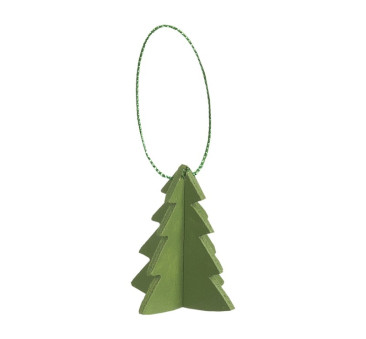 Zestaw Drewnianych Choinek - 3 sztuki - Dekoracja Bożonarodzeniowa - Wood Ornament Mini Christams Tree - Akcesoria dla Lalek - M