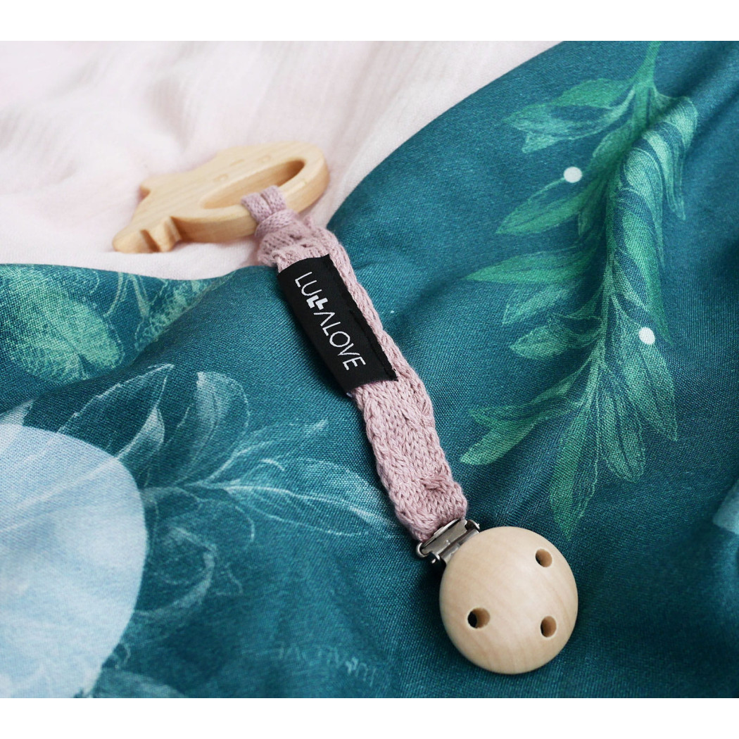 Różowy Warkocz - Zawieszka Do Smoczka - LullaLove