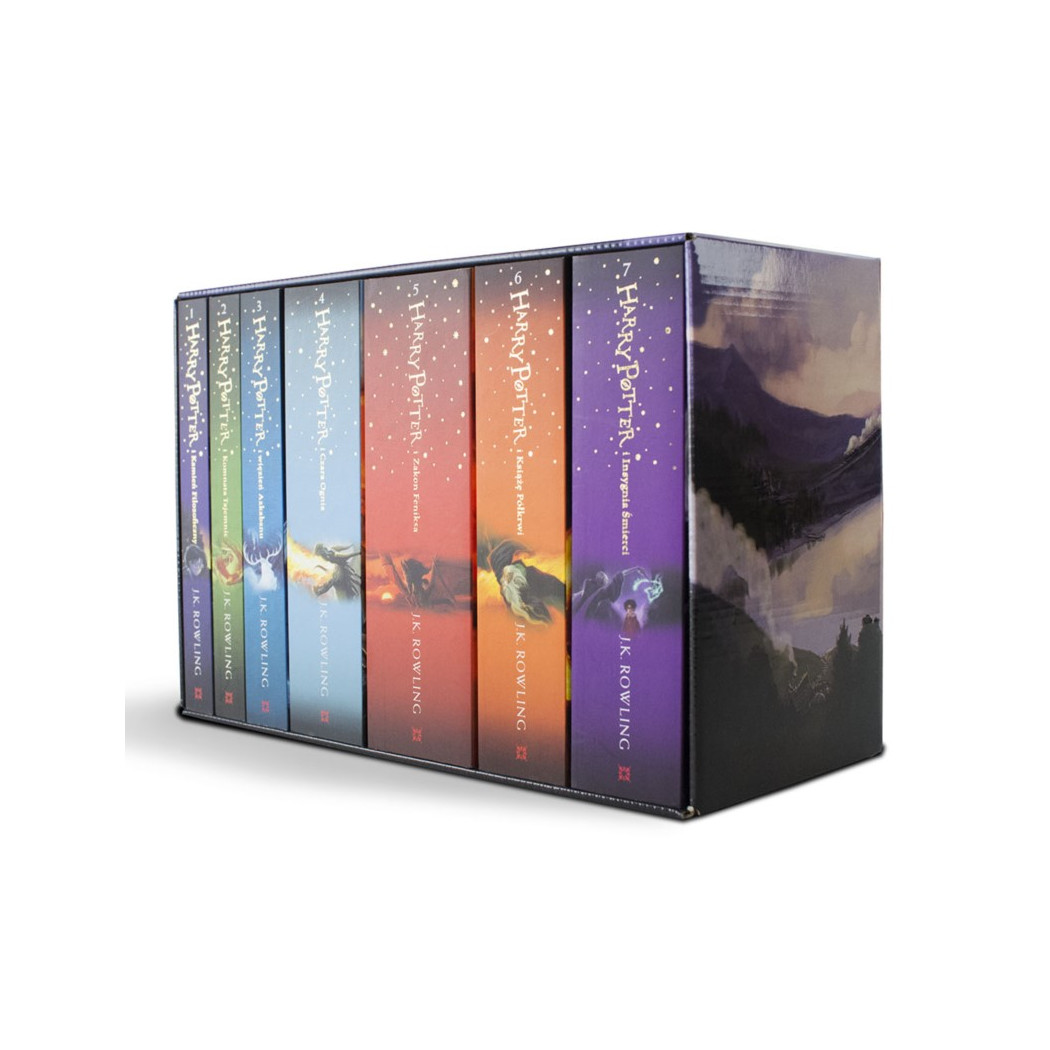 Miękka Kolorowa Oprawa - Harry Potter - J.K.Rowling - Zestaw Siedmiu Książek - Siedmiopak - MEDIA RODZINA