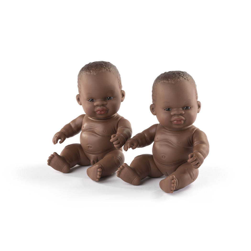 Afrykańczyk 21 cm - Lalka Chłopiec Afrykańczyk - Miniland Baby - Miniland