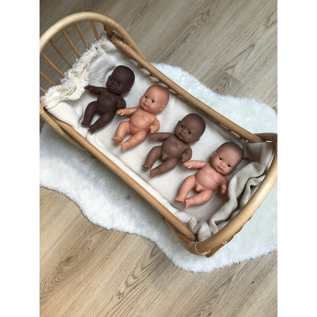 Afrykańczyk 21 cm - Lalka Chłopiec Afrykańczyk - Miniland Baby - Miniland